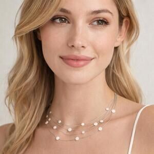 Napier Medallion Station Multi-Strand Necklace